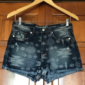 Heartbreaker Aztec print short